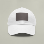 Custom Leather Patch Dad Hat (Rectangle Patch)