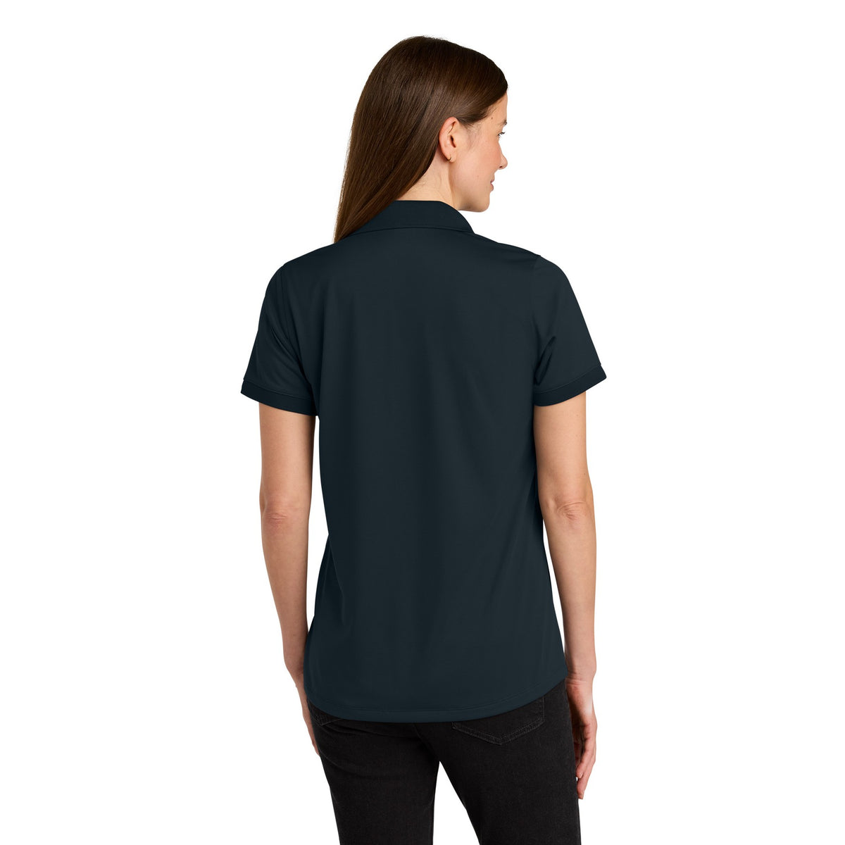 Custom Logo Women's Workwear Pro Polo |real|back|Navy