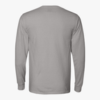 Hanes GDH200 concrete grey — back garment view. Front printing only.