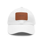 Custom Leather Patch Dad Hat (Rectangle Patch)