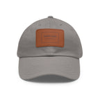 Custom Leather Patch Dad Hat (Rectangle Patch)