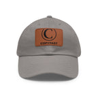 Custom Leather Patch Dad Hat (Rectangle Patch)