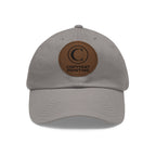 Custom Leather Patch Dad Hat (Round Patch)